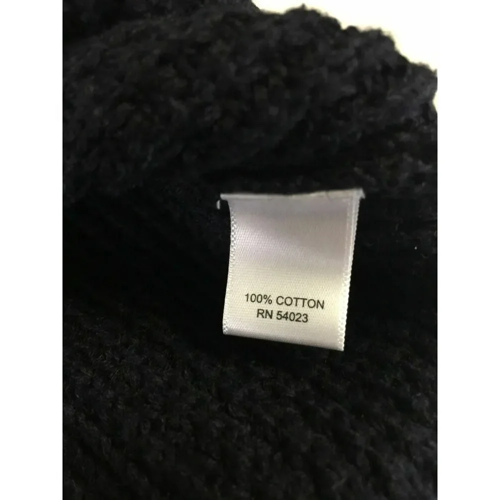Banana Republic Mockneck Button Sweater L Large Blue Cotton‎ Ribbed Mens